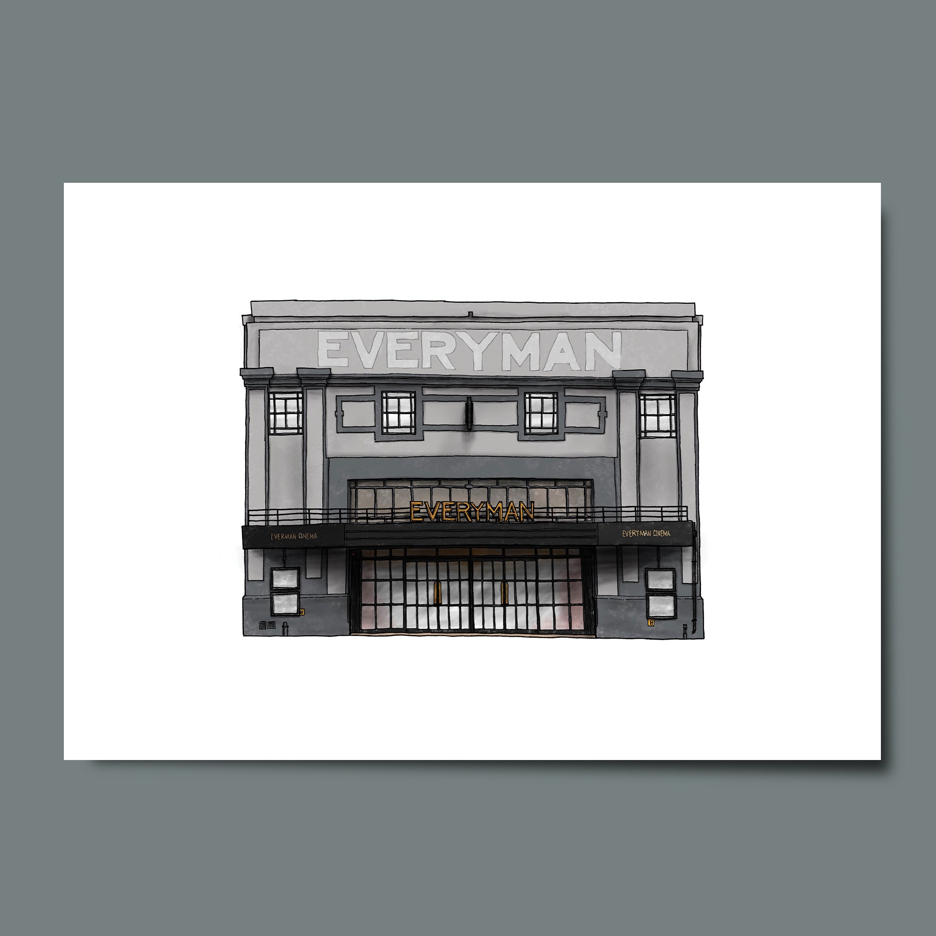 Crystal Palace Everyman Cinema A4 Print