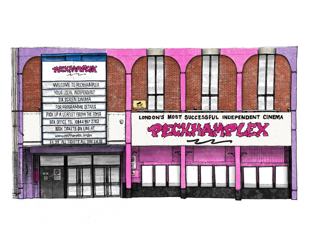 Peckhamplex Cinema A4 Print