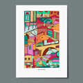 "In Technicolour" Series - Rye Lane (2023) A4 Print